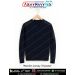 Woollen Sweater Black made from soft wool blend yarn with rib knit construction and reinforced fabric panels for winter warmth and outdoor uniform use