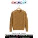 Black woollen V neck sweater with rib design on hanger showcasing full sleeve winter wear