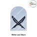 Indian Coast Guard Rank & Branch Badges (Sailors) For Summer Uniform-Writer & Stores ( New Technology ) 9.5cm H X 6.5cm W
