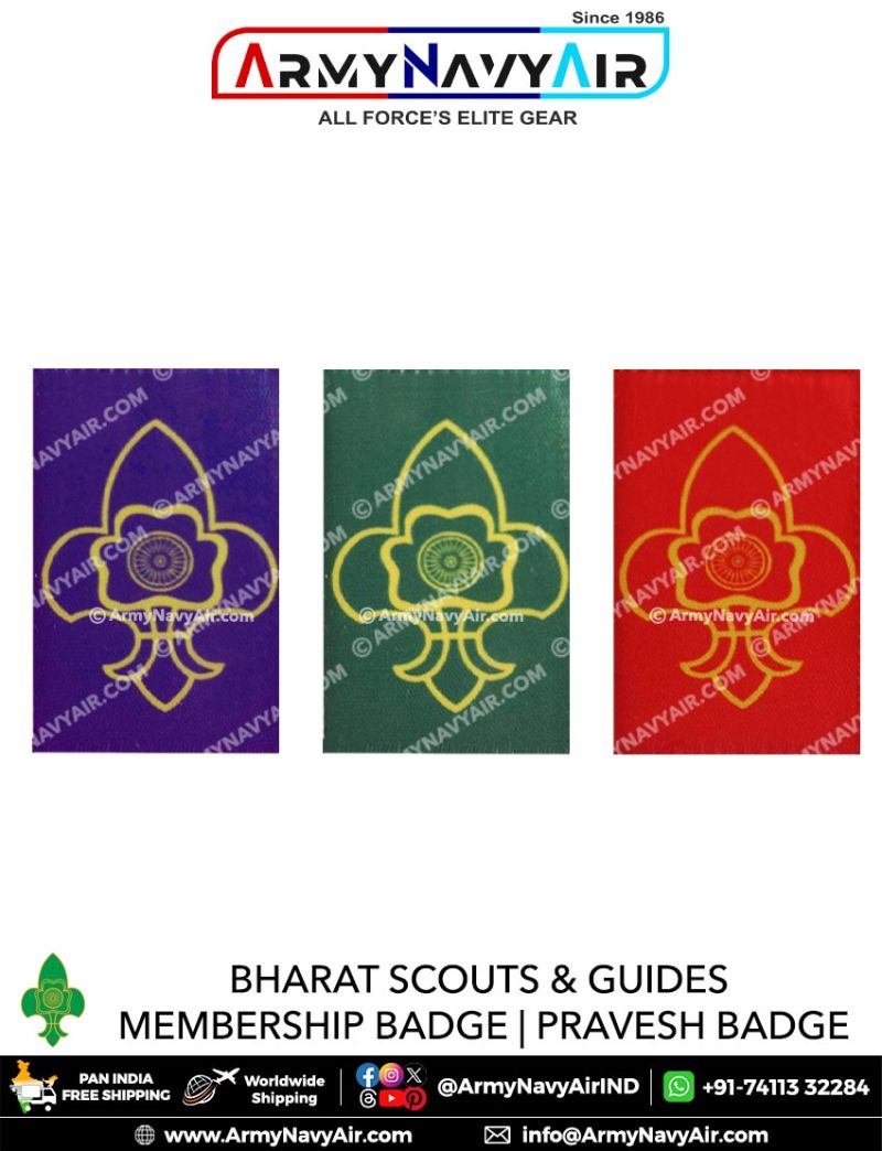 BOY SCOUTS & GIRL GUIDES OF INDIA / INDIAN - SCOUT Membership Rank Award  Patch | eBay