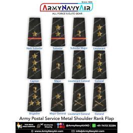 Buy Indian Army Postal Service Metal Rank Epaulettes : ArmyNavyAir.com ...