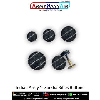 Indian Army 1 Gorkha Rifles Buttons : ArmyNavyAir.com