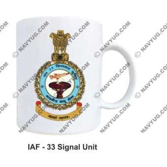 Personalised IAF Indian Air Force Signal Unit No 33 Mug: ArmyNavyAir.com