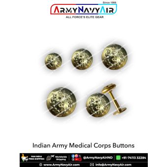 Indian Army AMC Buttons : ArmyNavyAir.com