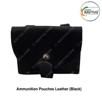 Ammunition Pouch|Ammunition Pouches Leather black ( For Keeping Rounds |Bullets | Cartridges)