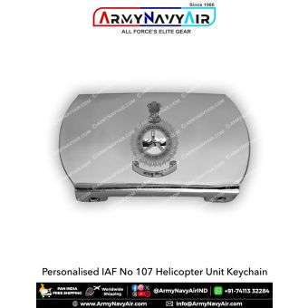 Indian Air Force No 107 Helicopter Unit IAF Mufti Belt Buckle : ArmyNavyAir.com