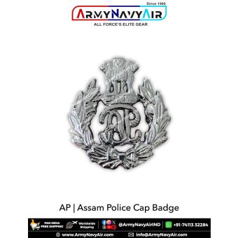 Assam Police Cap Badge : ArmyNavyAir.com