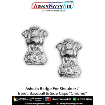 Ashoka For Shoulder - Cap Badges : ArmyNavyAir.com-Chrome