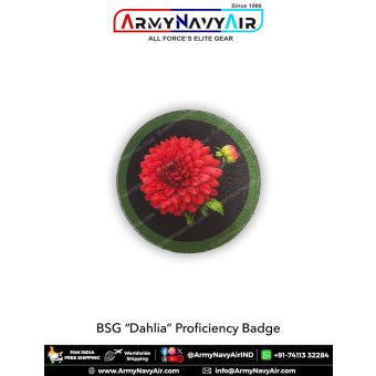BSG Dahlia Proficiency Badge - Combo of 2 Patches