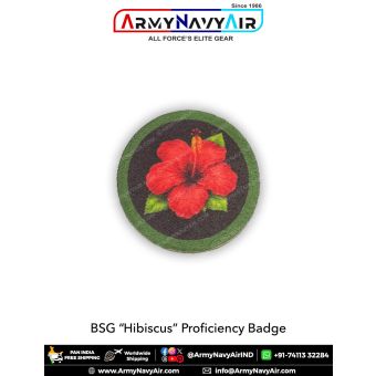 BSG Hibiscus Proficiency Badge - Combo of 2 Patches