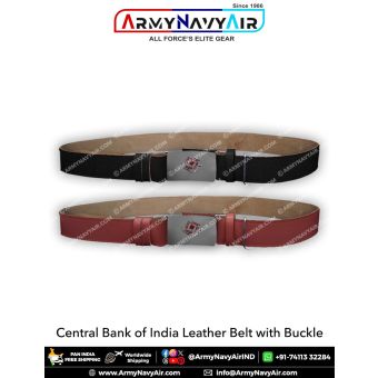Central Bank Of India leather belt with buckle : ArmyNavyAir.com