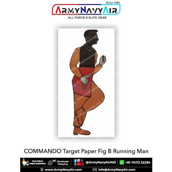 COMMANDO Target Paper Fig B Running Man : ArmyNavyAir.com