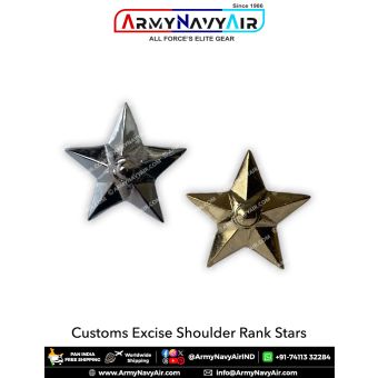 Customs Excise Shoulder Rank Stars : ArmyNavyAir.com
