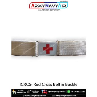 ICRCS- Red Cross Belt & Buckle : ArmyNavyAir.Com