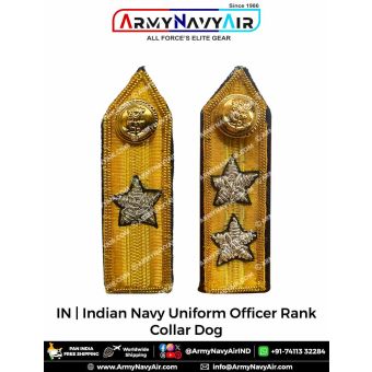 IN | Indian Navy Uniform Officer Ranks Collar Dog : ArmyNavyAir.com