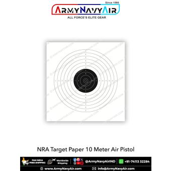 NRA Target Paper 10 Meter Air Pistol (Pack of 100) : ArmyNavyAir.com