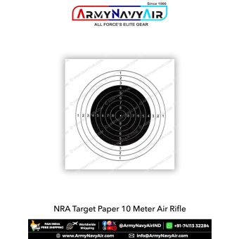NRA Target Paper 10 Meter Air Rifle (Pack of 100) : ArmyNavyAir.com