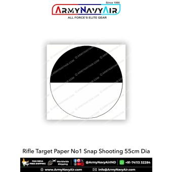 Rifle Target Paper No1 Snap Shooting 55cm Dia : ArmyNavyAir.com