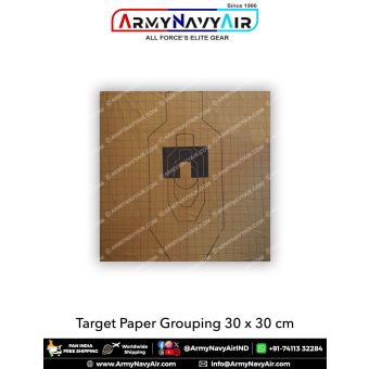 Target Paper Grouping 30 x 30 cm (Pack of 100) : ArmyNavyAir.com