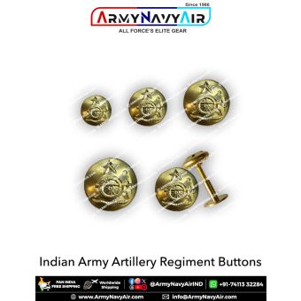 Indian Army Artillery Buttons : ArmyNavyAir.com
