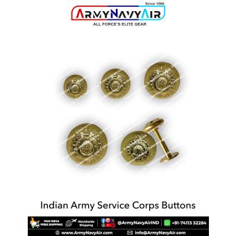 Indian Army ASC Buttons : ArmyNavyAir.com