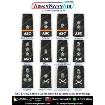 Indian Army Service Corps Rank Epaulettes : ArmyNavyAir.com