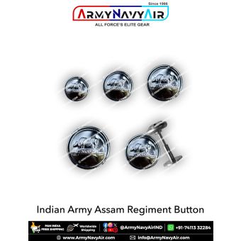 Indian Army Assam Buttons : ArmyNavyAir.com