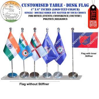 Custom Table Flag 4” × 6” – Corporate, Political, Religious, Country & Events