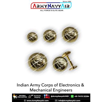 Indian Army Corps of EME Buttons : ArmyNavyAir.com