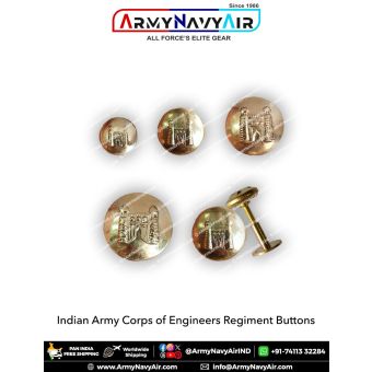 Indian Army Engineers Buttons : ArmyNavyAir.com