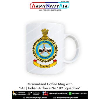 Personalised IAF Indian Air Force Helicopter Unit No 109 Mug: ArmyNavyAir.com