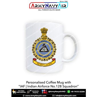 Personalised IAF Indian Air Force Helicopter Unit No 128 Mug: ArmyNavyAir.com