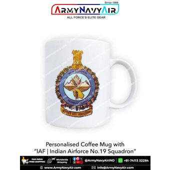 Personalised IAF Indian Air Force No 19 Squadron Mug: ArmyNavyAir.com