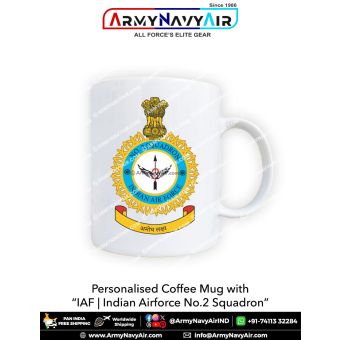 Personalised IAF Indian Air Force No 2 Squadron Mug : ArmyNavyAir.com