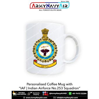 Personalised IAF Indian Air Force Signal Unit No 253 Mug: ArmyNavyAir.com