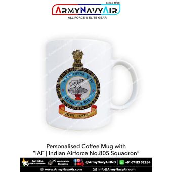 Personalised IAF Indian Air Force Signal Unit No 805 Mug: ArmyNavyAir.com