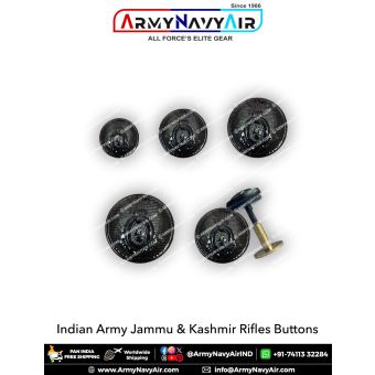 Indian Army JAKRIF Buttons : ArmyNavyAir.com