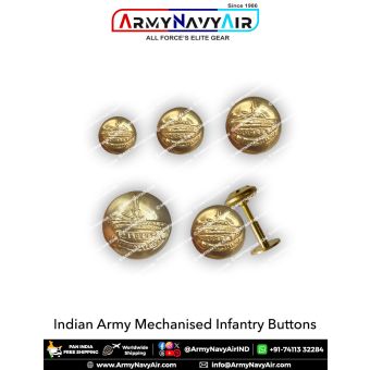 Indian Army Mechanised Infantry Buttons : ArmyNavyAir.com