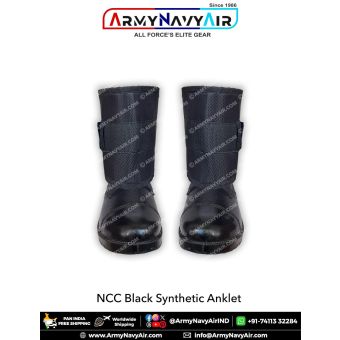 NCC Black Synthetic Anklet : ArmyNavyAir.com