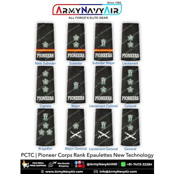 Indian Army Pioneer Corps Rank Epaulettes : ArmyNavyAir.com