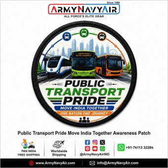 Public Transport Pride Move India Together Awareness Patch