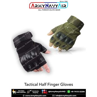 Tactical or Driver Half Finger Gloves : ArmyNavyAir.com