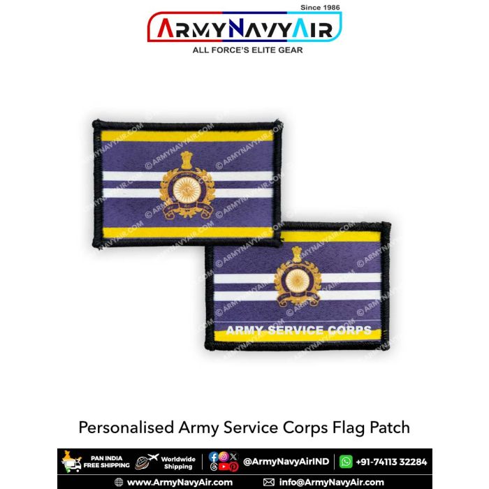 Buy ASC Army Service Corps Flag Patch : ArmyNavyAir.com Online at ...