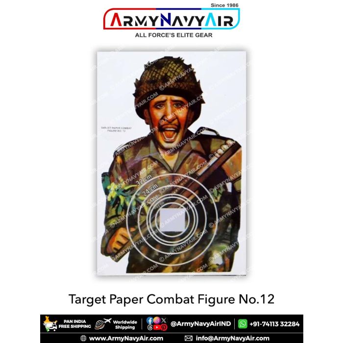 Target Paper Combat Buy Target Paper Combat Fig No12 (Pack Of 100) : ArmyNavyAir.com Online ...