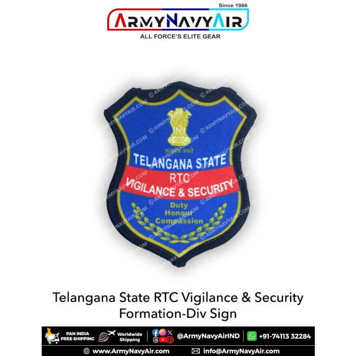 Buy TSRTC Vigilance & Security Formation Div Sign : ArmyNavyAir.Com ...