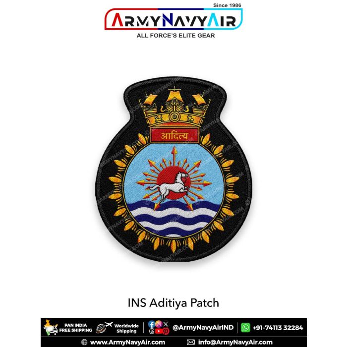Ins Kakinada Crest Indian Navy INS Aditya Patch | Sun Horse Naval Crest