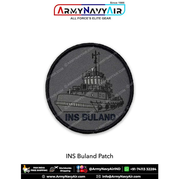 Ins Patch INS Buland Patch - Indian Navy Tug Vessel Patch for Jackets and ...