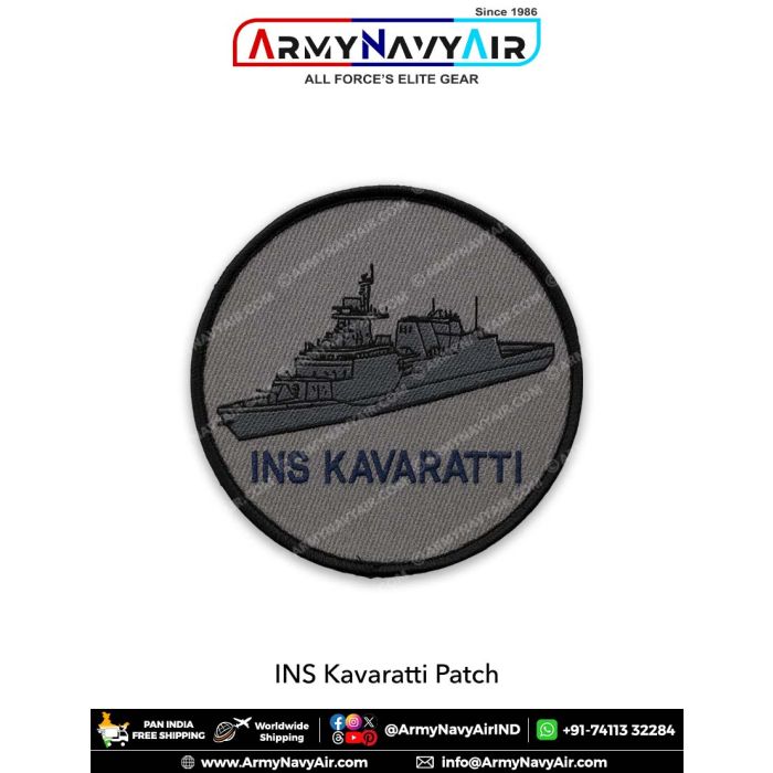 INS Kavaratti Patch Indian Navy ASW Corvette Patch