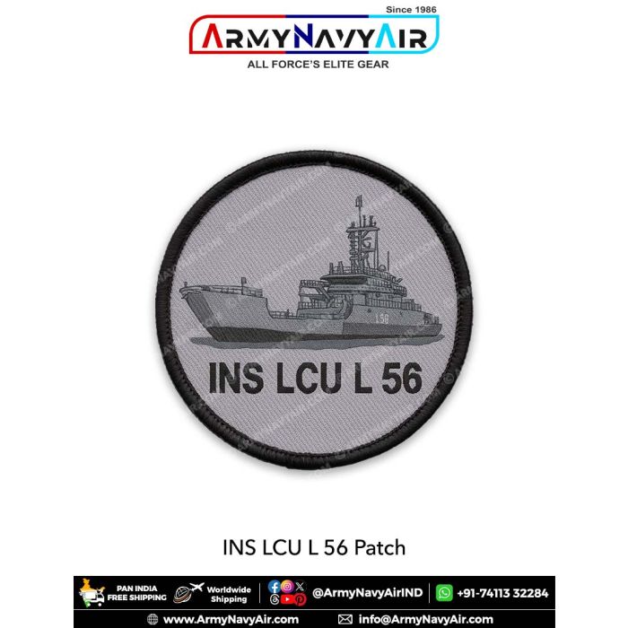 Ins Patch INS LCU L 56 Patch | Indian Navy Amphibious Vessel Patch