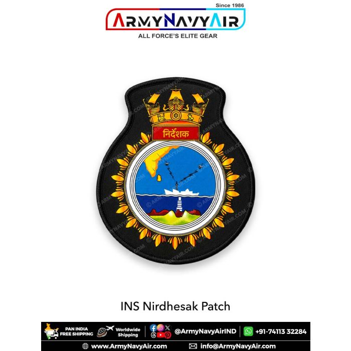 Ins Kakinada Crest Indian Navy INS Nirdeshak Patch | Naval Survey Crest